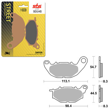 PLAQUETTES DE FREIN SBS PERFORMANCE HS SINTER (6250841108)