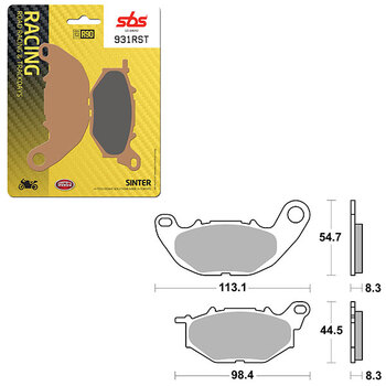 SBS ROAD RACING & TRACKDAYS SINTER BRAKE PAD (6470788108)