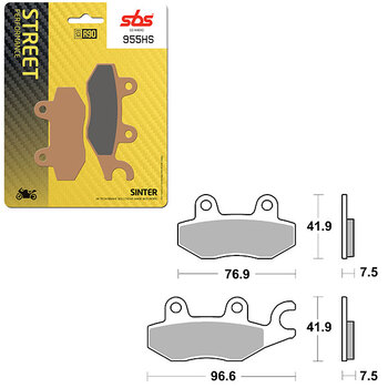 PLAQUETTES DE FREIN SBS PERFORMANCE HS SINTER (6250841108)