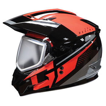 GMAX GM11 DECIMA DUAL SPORT SNOW HELMET Double Large Red