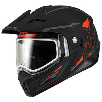 GMAX MD74 SOLID MODULAR FULL FACE SNOW HELMET Electric Large Black