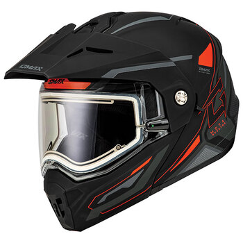 GMAX MD74 SOLID MODULAR FULL FACE SNOW HELMET Electric Large Black