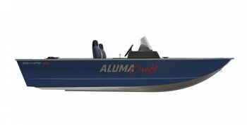 16 ft Fishing Boat with 60 hp outboard and side console