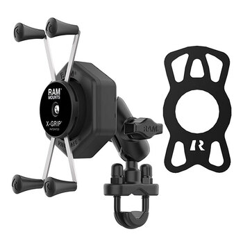 RAM X Grip Large Phone Mount with Vibe Safe & Fork Stem Base (RAM B 176 A UN10 462)