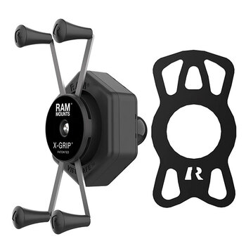 RAM X Grip Large Phone Mount with Vibe Safe & Fork Stem Base (RAM B 176 A UN10 462)