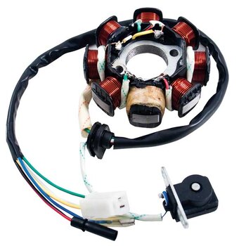 MOGO PARTS STATOR, 8 COIL (32 WIRE); 4 SLOT MALE CONNECTOR (08 0206)