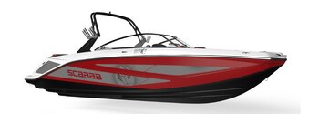 2025 Scarab 255 LX BLACK/CRIMSON RED