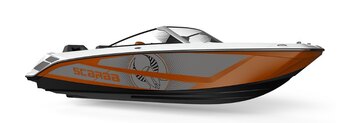 2025 Scarab 165 LX BLACK/AFTERBURNER ORANGE