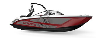 2025 Scarab 235 LX BLACK/CRIMSON RED