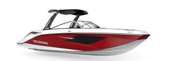 2025 Scarab 285 LX BLACK/CRIMSON RED