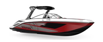 2025 Scarab 285 LX BLACK/CRIMSON RED