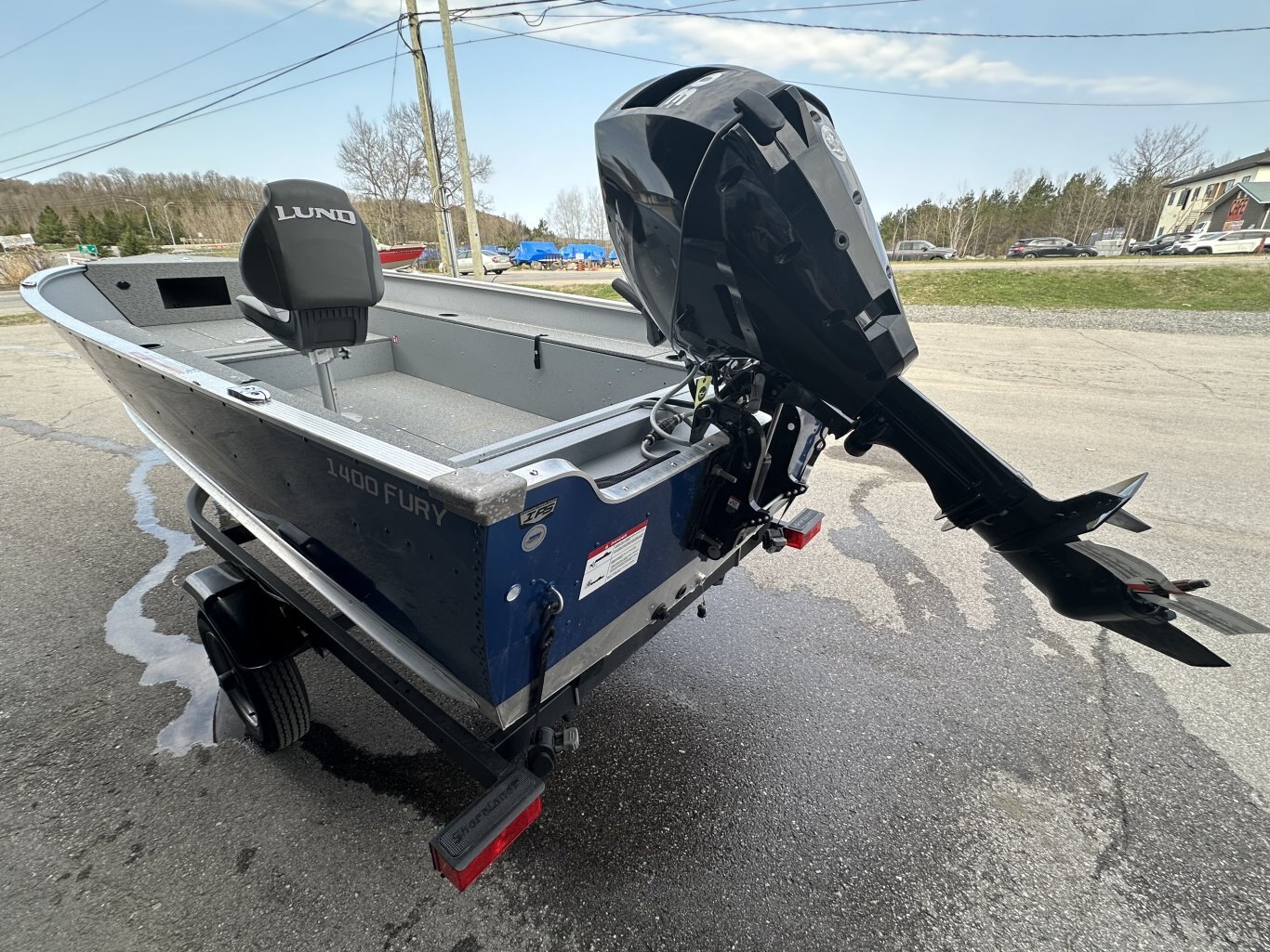 2025 Lund 1400 Fury Tiller Mercury 30HP