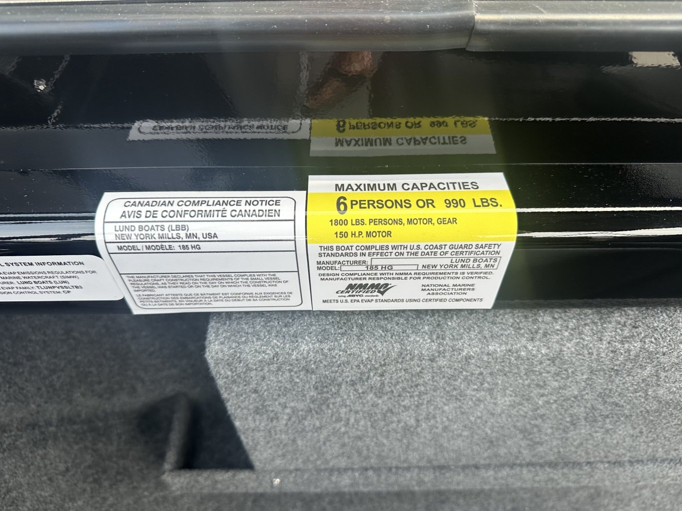 2026 LUND 185 HG YAMAHA 150HP VMAX SHO