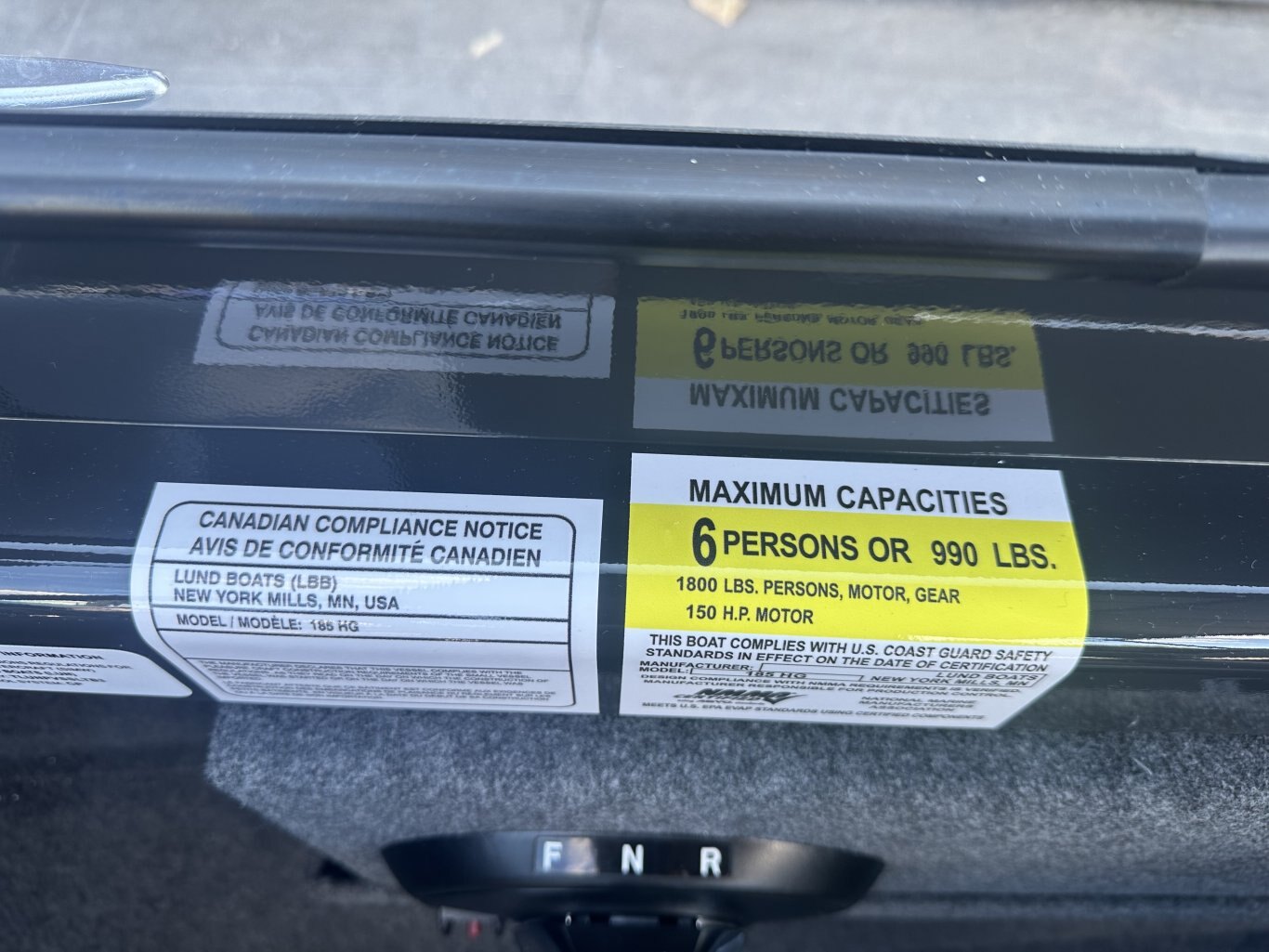 2026 LUND 185 HG MERCURY 150XL PRO XS