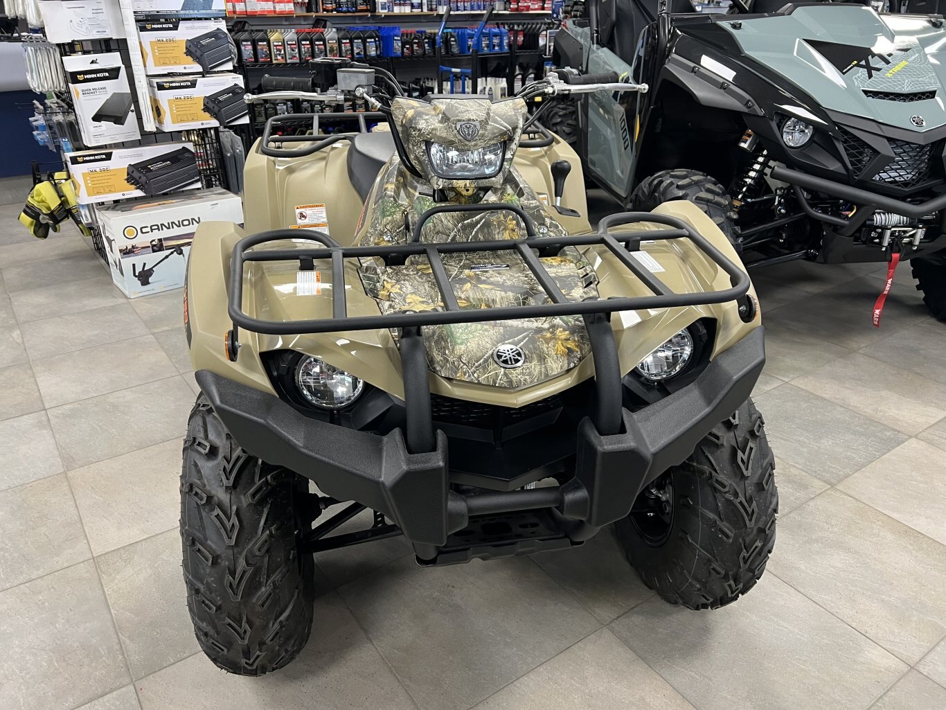 2025 Yamaha Kodiak 450 EPS Fall Beige with Realtree Edge