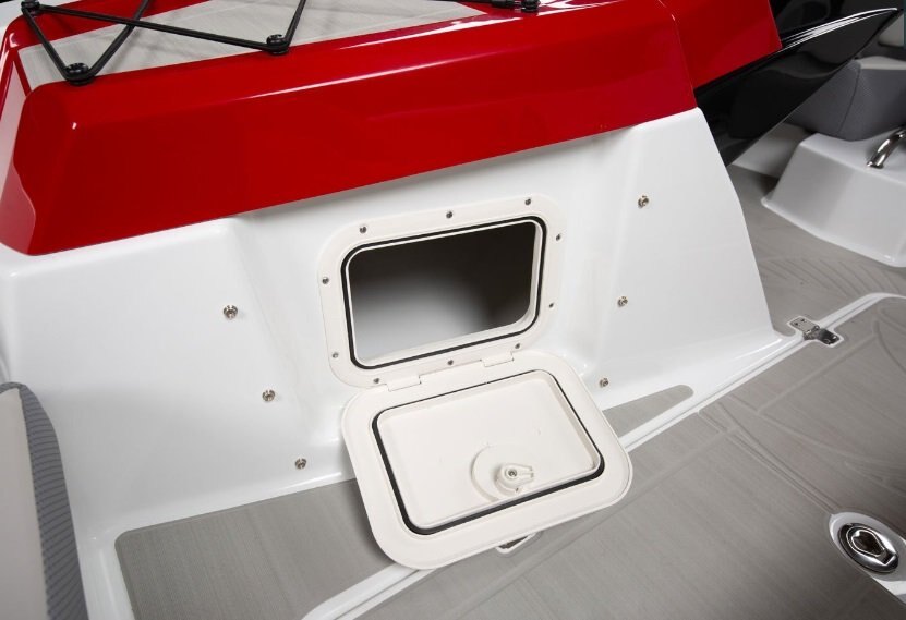 2026 Scarab 165 LX Black/Crimson Red