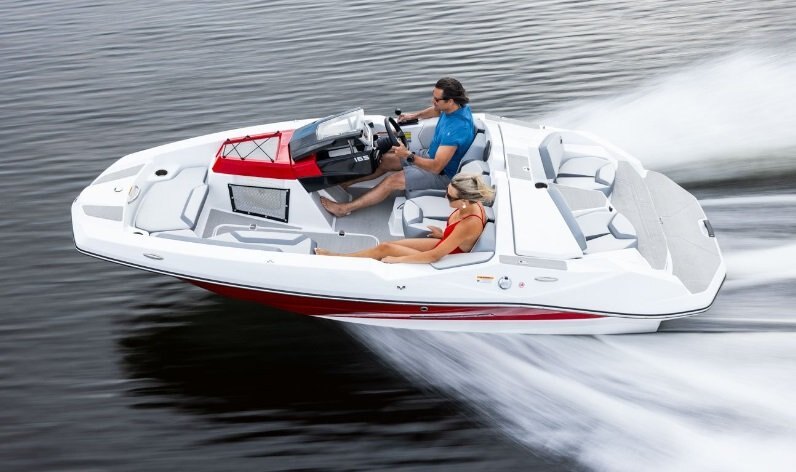 2026 Scarab 165 LX Black/Crimson Red