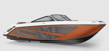 2026 Scarab 215 LX Black/Afterburner Orange