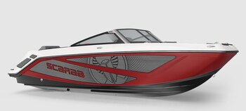 2026 Scarab 215 LX Black/Crimson Red