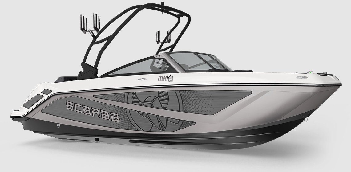 2026 Scarab 210 LX WAKE Black/Pearl Gray