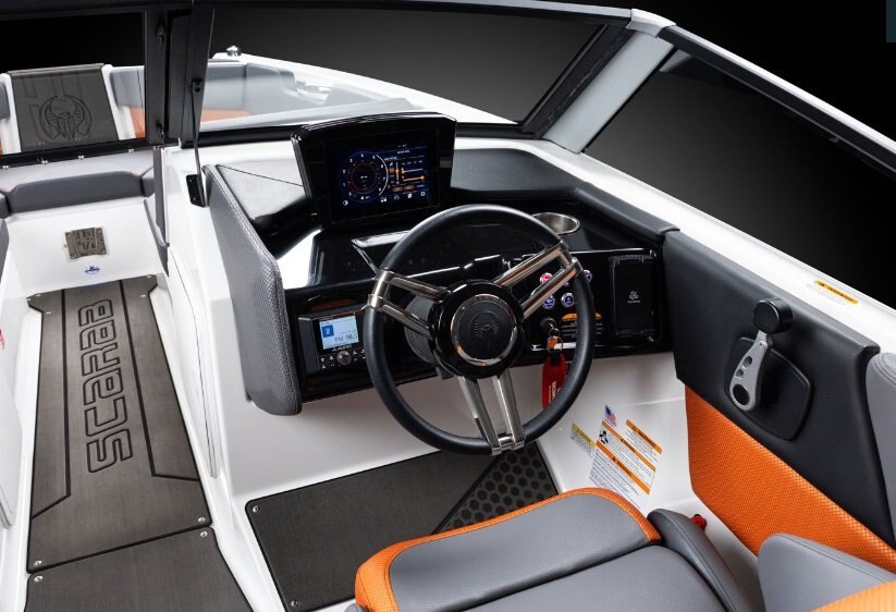 2026 Scarab 210 LX WAKE Black/Afterburner Orange