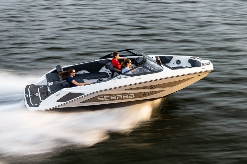 2026 Scarab 215 LX WAKE Black/Pearl Gray