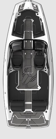 2026 Scarab 215 LX Black/Afterburner Orange