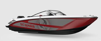 2026 Scarab 215 LX Black/Crimson Red