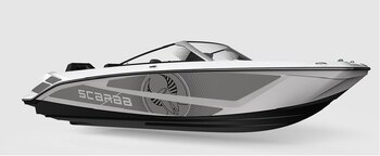 2026 Scarab 235 LX WAKE Black/Pearl Gray