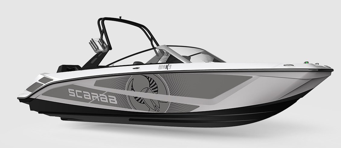 2026 Scarab 235 LX WAKE Black/Pearl Gray