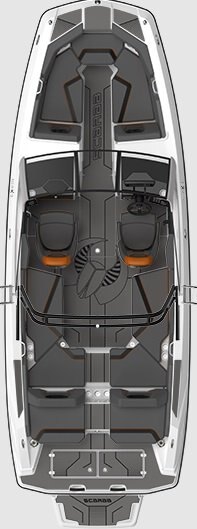 2026 Scarab 235 LX WAKE Black/Crimson Red