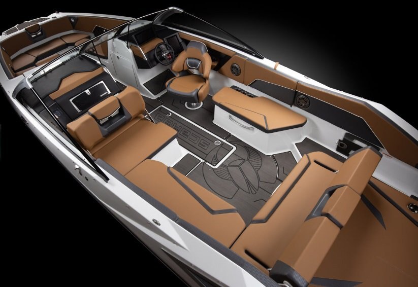 2026 Scarab 285 LX Black/Afterburner Orange