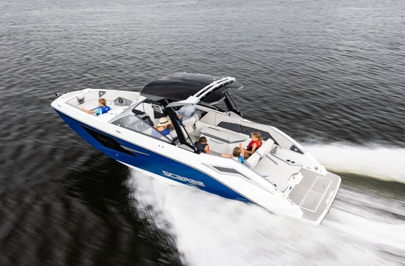 2026 Scarab 285 LX Black/Pearl Gray