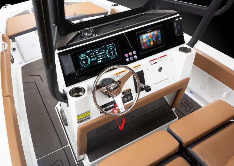 2026 Scarab 235 Open LX WAKE Black/Pearl Gray