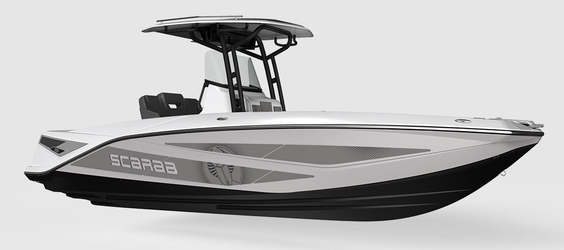 2026 Scarab 255 Open LX Black/Pearl Gray