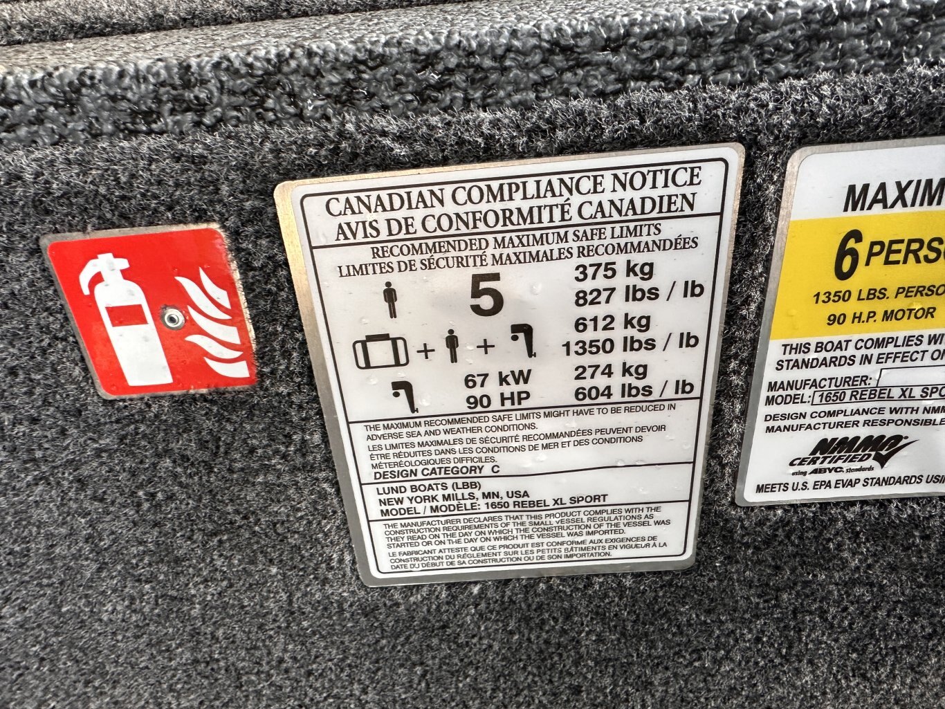 2026 Lund 1650 Rebel XL Sport SE MERCURY 90ELPT