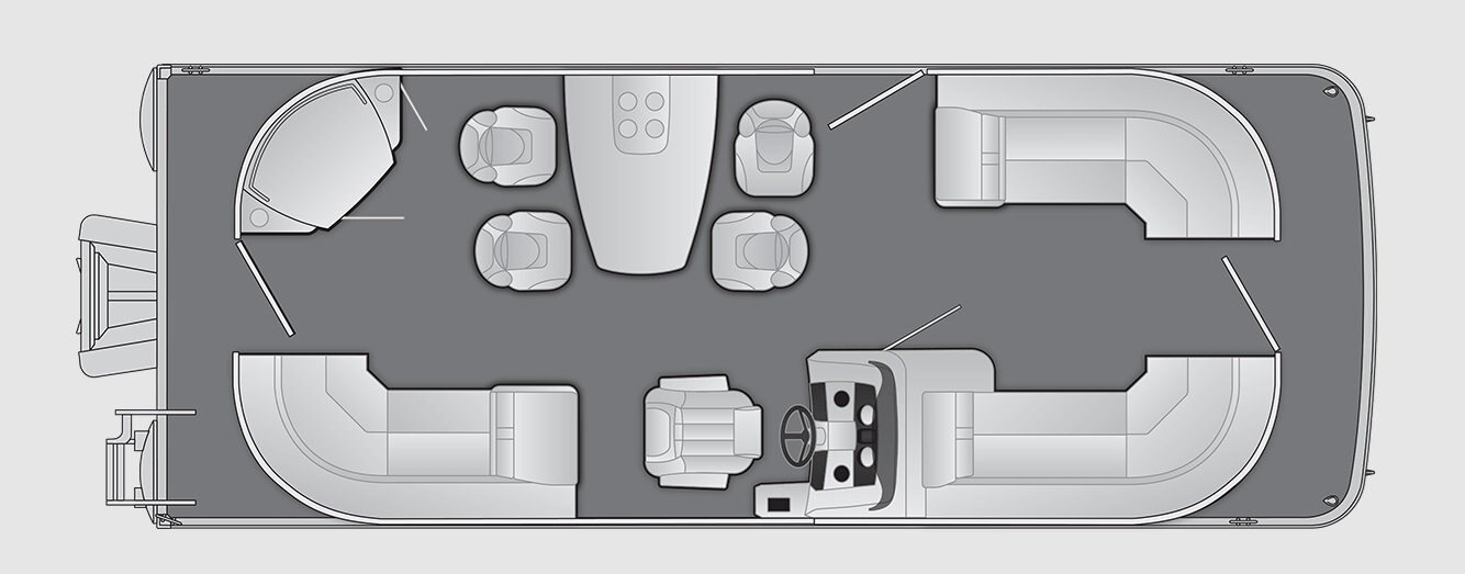 2026 Bennington SX Line 23 SX Port Dinette Entertainment