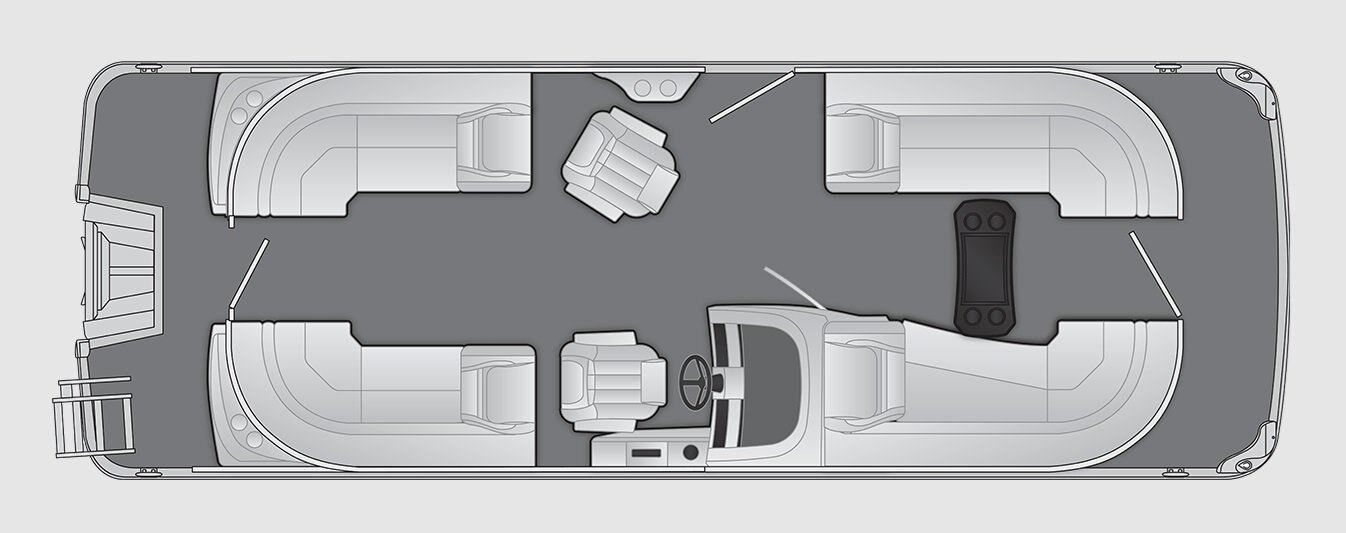 2026 Bennington LX Sport Line 24 LXS Fastback Quad Bench