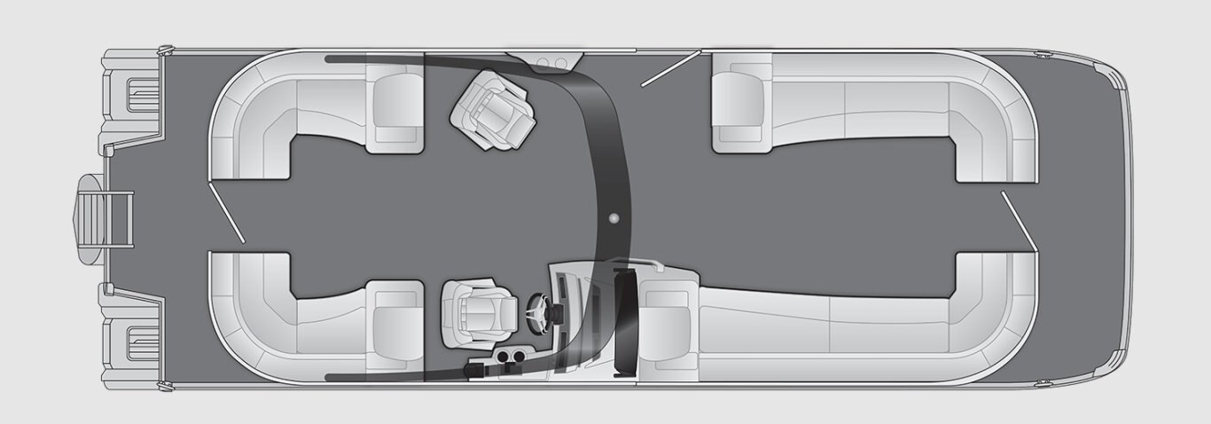2026 Bennington R Line 30 R Stern Radius Quad Bench