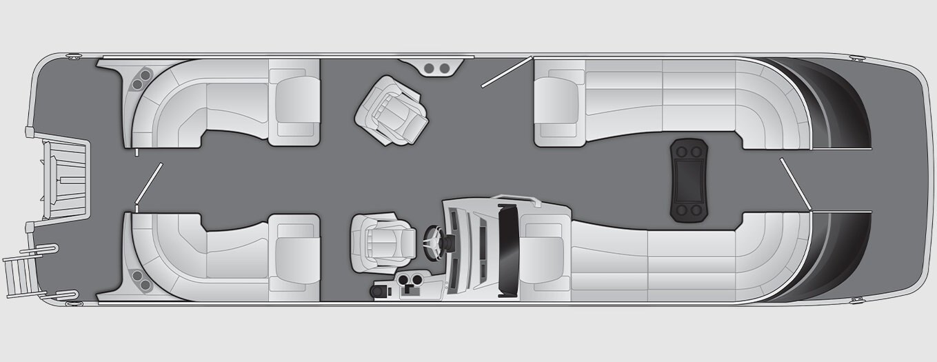 2026 Bennington QX Line 28 QX FASTBACK QUAD BENCH