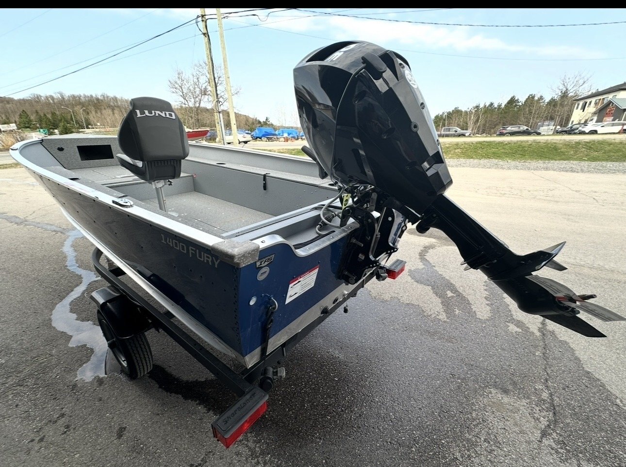 2025 Lund 1400 Fury Tiller Mercury 30HP