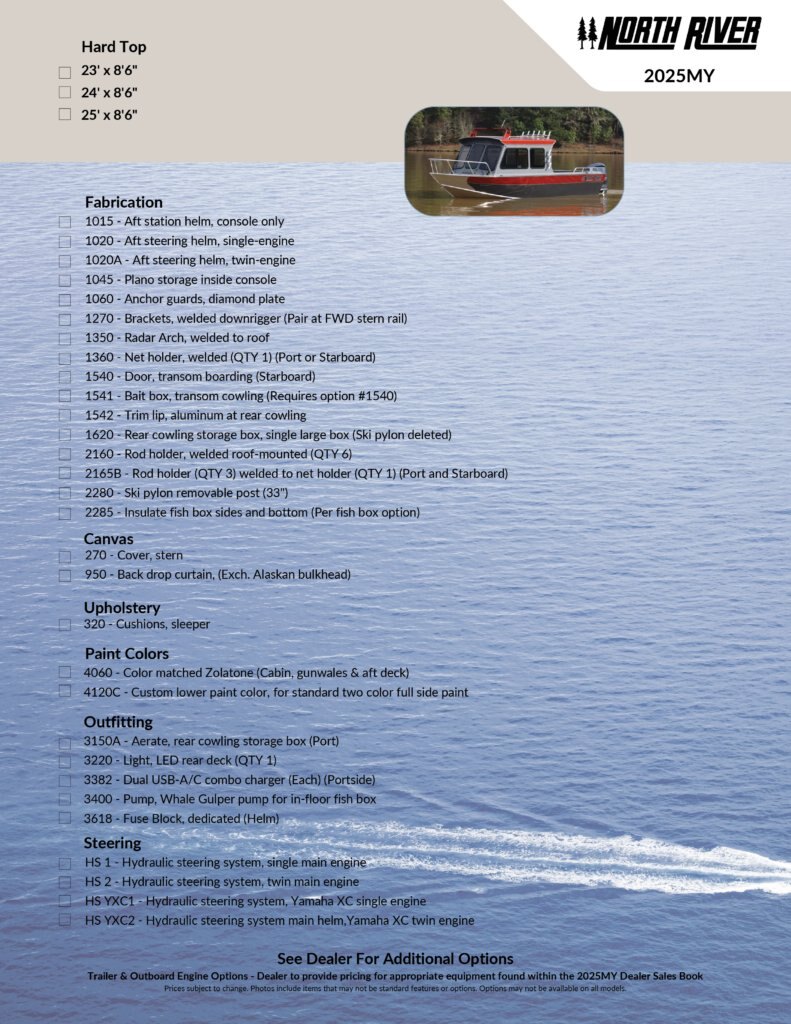 2025 North River HARD TOP