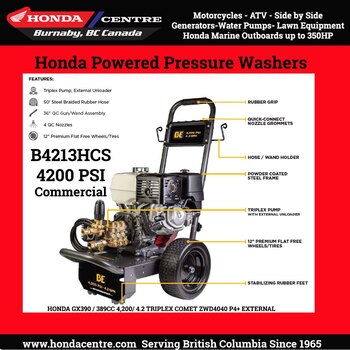 Honda Powered Industrial Pressure Washer