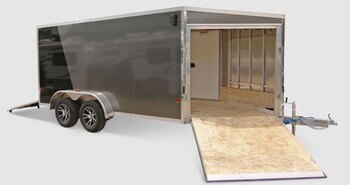E Z Hauler ENCLOSED 7x18 WIDE CARGO TRAILERS
