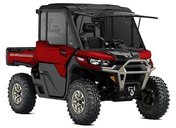 2025 Can Am Defender DPS HD10 Fiery Red