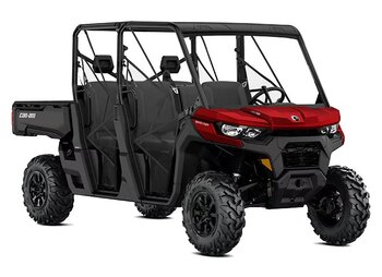 2025 Can Am Defender DPS HD10 Fiery Red