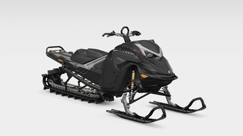 2026 Lynx SHREDDER RE Rotax® 850 E TEC Turbo R Platinum Silver Satin / Black