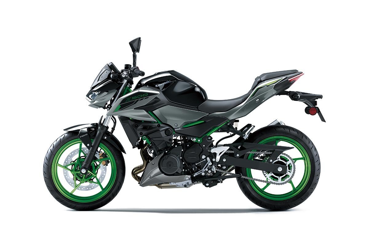 2026 Kawasaki Z500 SE Ebony/Metallic Carbon Gray