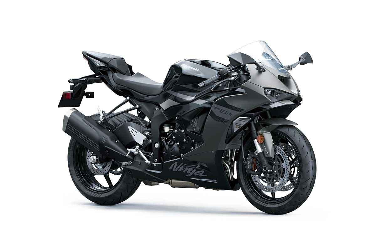 2026 Kawasaki NINJA ZX 6R Metallic Matte Graphenesteel Gray / Metallic Spark Black / Pearl Storm Gray