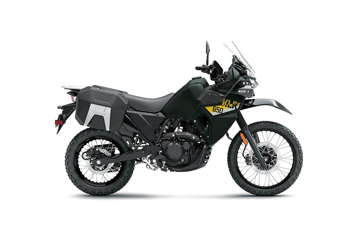 2026 Kawasaki KLR650 ADVENTURE Metallic Matte Dark Green